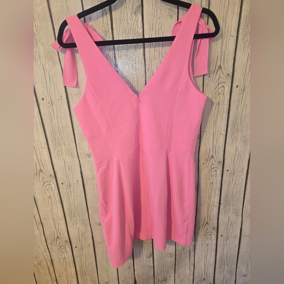 Amanda Uprichard Allora Mini Dress Shocking Pink Size MD Barbie - Picture 4 of 8